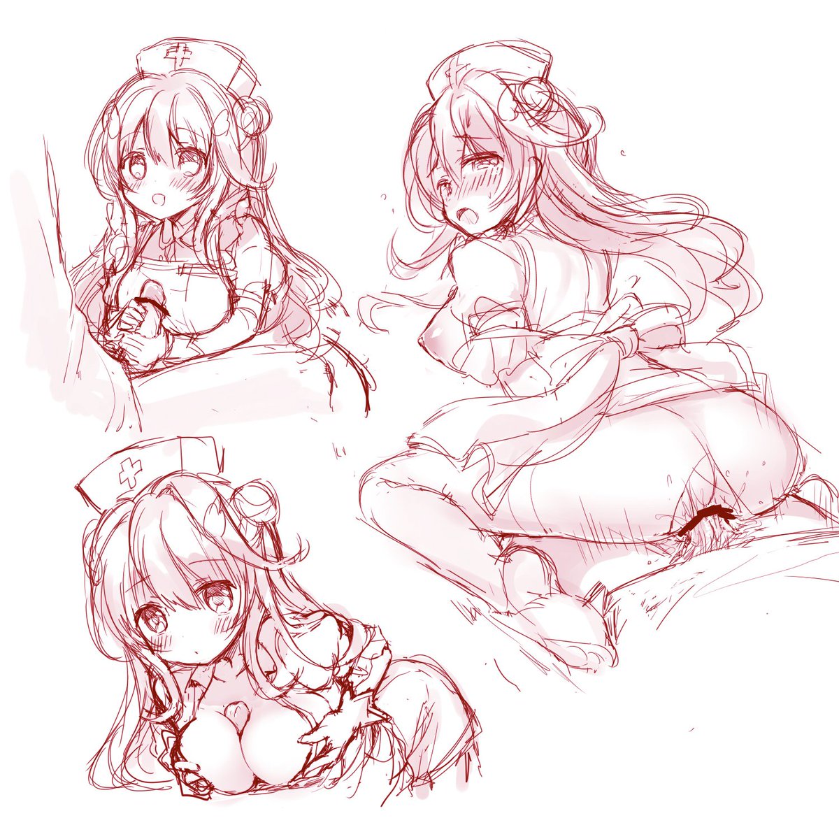 【R18】だいぶ前に描いた落書き(エッチな看護してください!) 