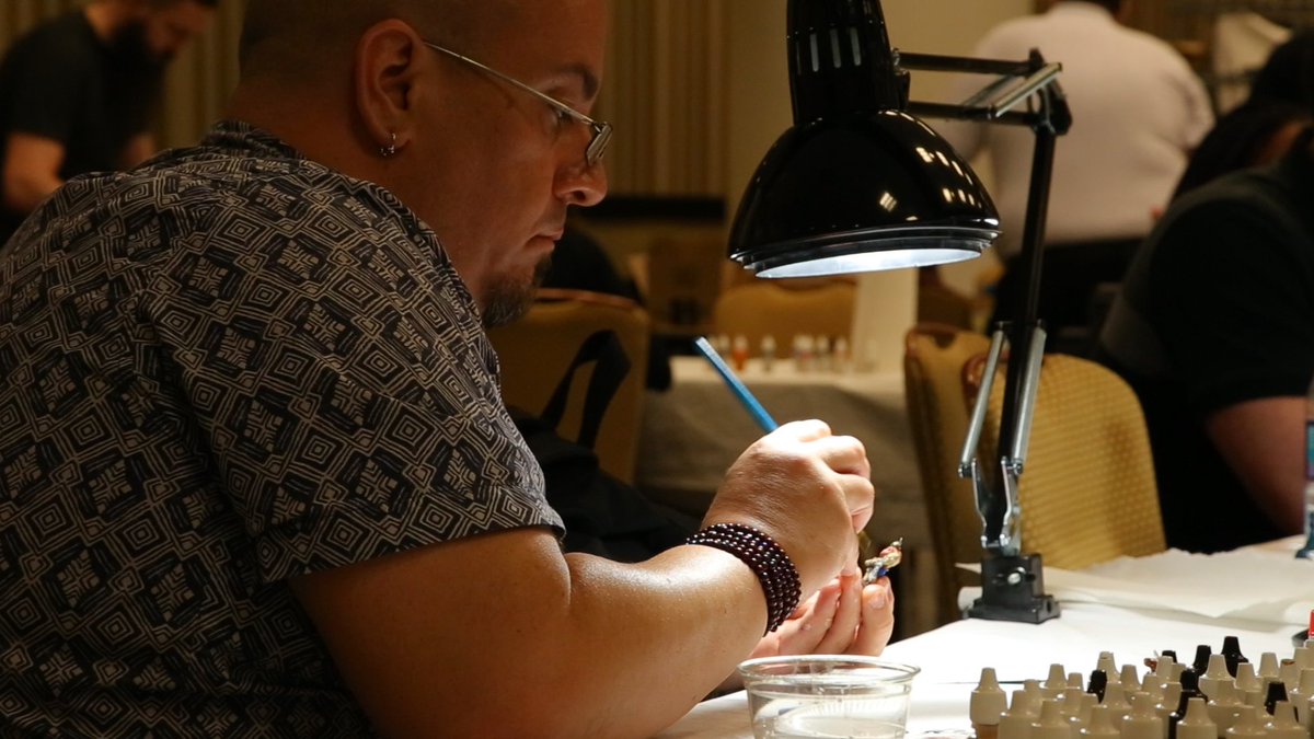 A mini doesn't paint itself! #painting #miniatures #paintingminiatures #cmonexpo