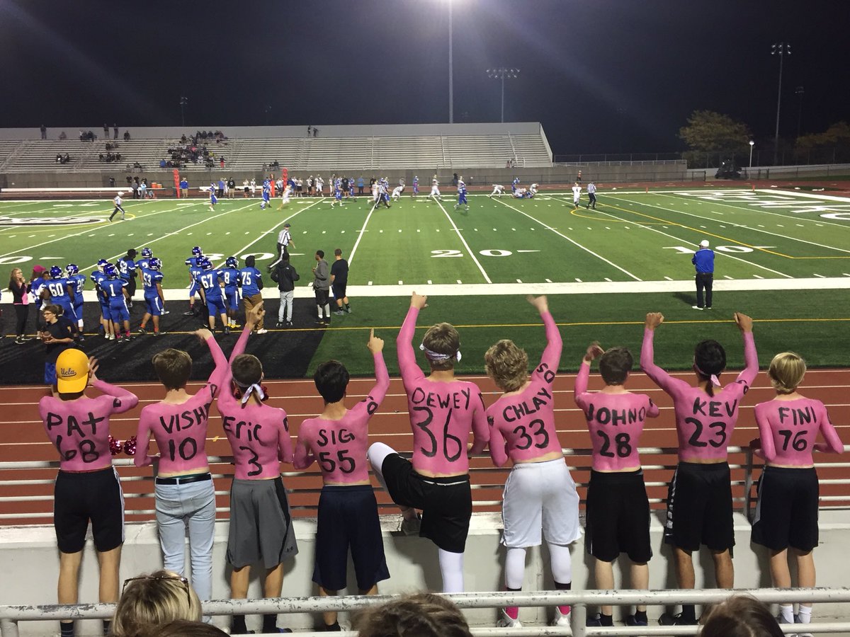 THSkinsquad's tweet photo. Pink out, senior night, and a tribute to Mr. Sigmund followed by a win! Couldn’t have asked for a better way to finish up our season at home https://t.co/4fKyDBdkHT