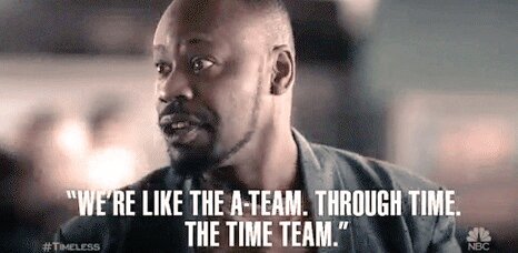 actuallyshowgrl's tweet photo. Day 15. When Rufus said the name of Time Team 😍❤💙 #Timeless #TimeTeam https://t.co/X6WqY8tBzj