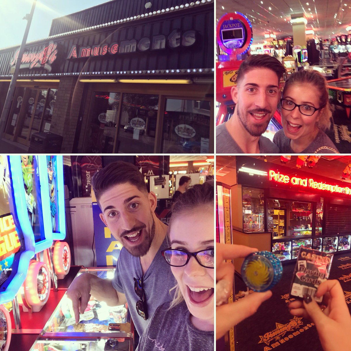 Loved our first date for #AlphabetDating. A is for Amusement Arcade! 🎮🎰🎲