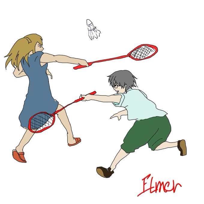 バドミントンのtwitterイラスト検索結果 古い順