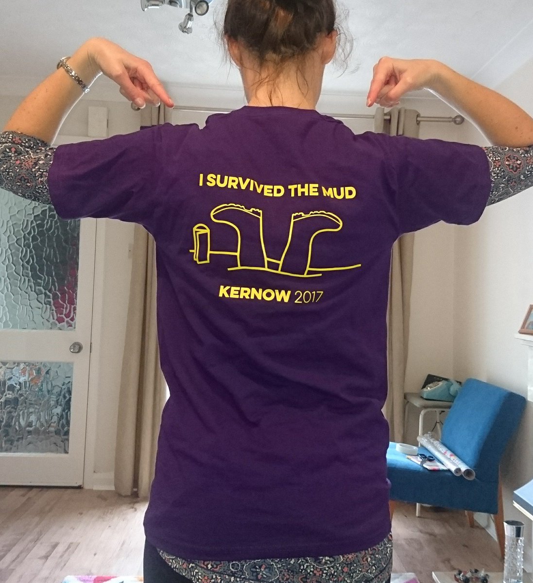 This will be worn with pride - we've just about recovered! @KernowJamboree  @K17Amazon <a href="/guidingcornwall/">Girlguiding Cornwall</a> #kernow17 #dontmentionthemud