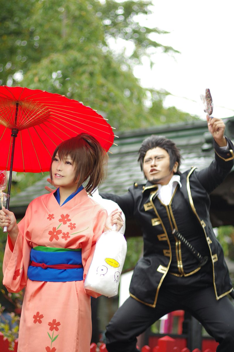 MilkShake06's tweet photo. コスプレ
[銀魂/近藤勲＆志村妙]

「しいていうなら追跡者です。愛の」

photoサトーさん https://t.co/dTipXC3Uwj