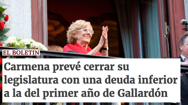 ierrejon's tweet photo. En solo una legislatura, @ManuelaCarmena soluciona todo el destrozo que Gallardón y el PP hicieron en dos. Bien gestionado, Madrid funciona. https://t.co/zRR1cAu3bF