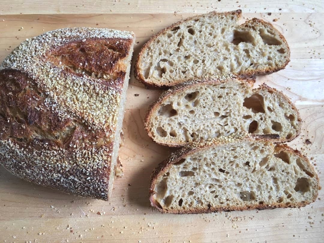 cbbucketlist's tweet photo. "Perfect balance between a crunchy crust and soft crumb. Sandwich time!".credit: @ledabakes ..C'monBoard Bakery is your guide to bread a https://t.co/yKAXsVWWkm