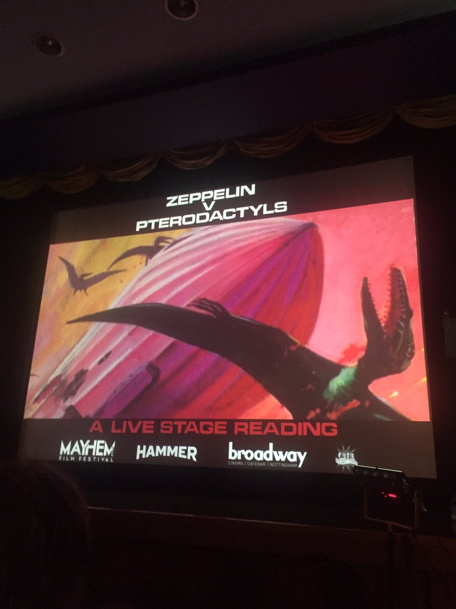 penelopebabs's tweet photo. That guy from Titanic is back for Zeppelin v Pterodactyls! Yey! #Mayhem17 https://t.co/T1nv4zaH9A