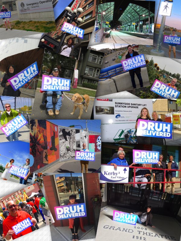 #DruhDelivered a more livable, lovable and resilient Ward 7 and #yyc, with grace, humour, kindness &amp; a whole lot of gumption. Vote Druh!