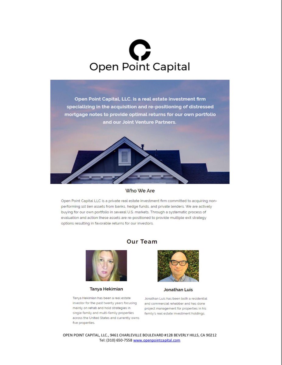 openpointcapllc's tweet photo. This is who we are and we buy notes for our own portfolio. #notecamp4 #scottcarson #wcn #openpointcapital https://t.co/pC1kvP4Quk
