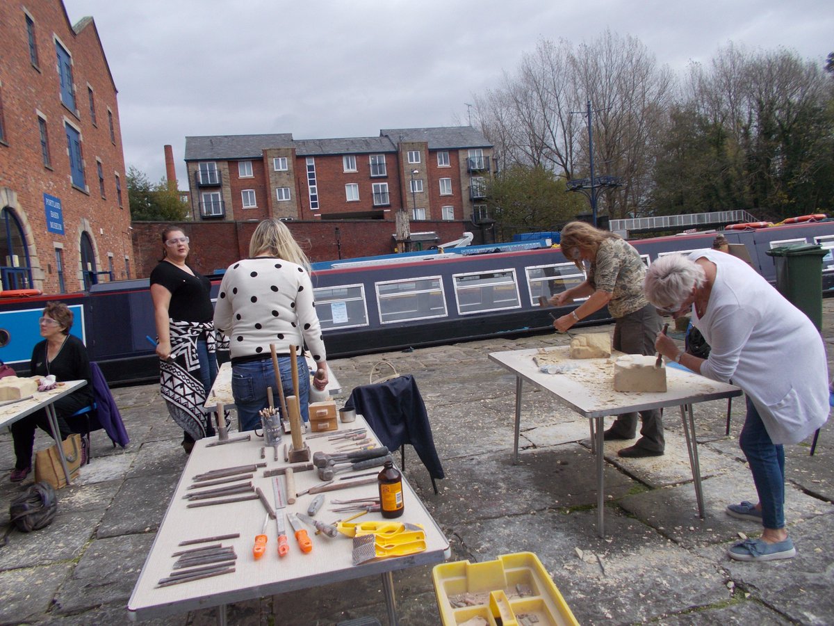 Stone carving workshop at Portland Basin Museum 14 October