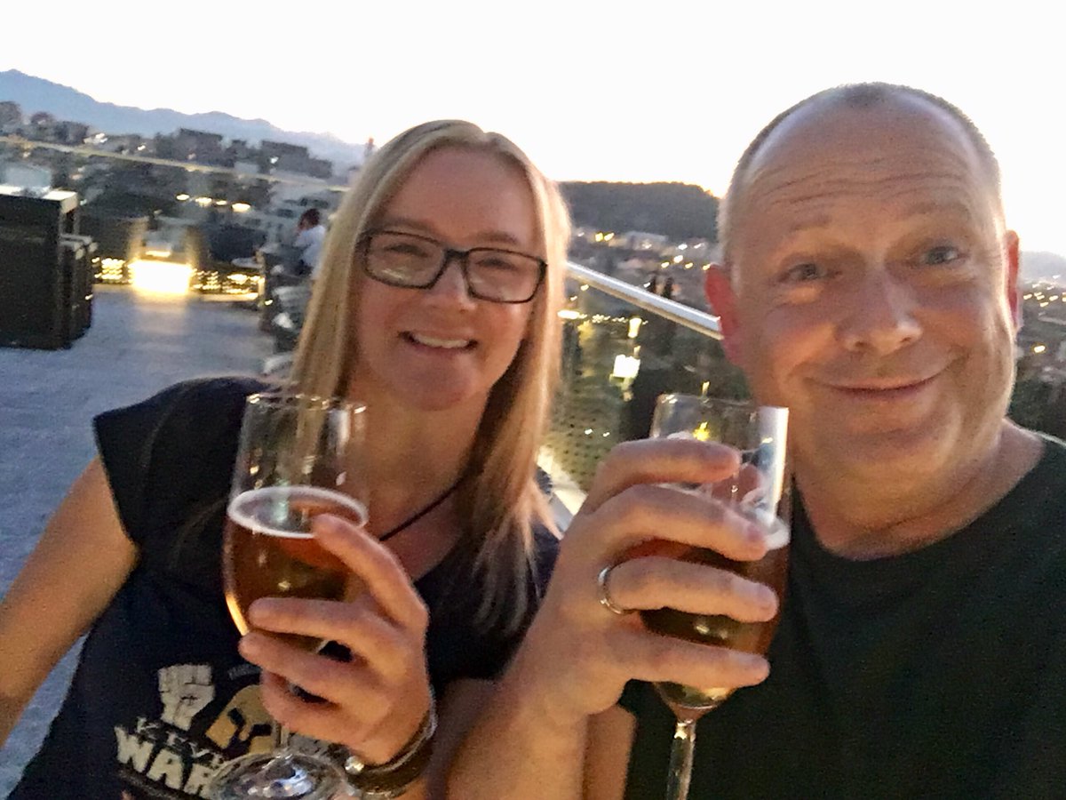 Roger_Edwards's tweet photo. Final beer to round off a great weekend in Montenegro. #NetworkMNE with @katerussell https://t.co/OWDZlQzPI8