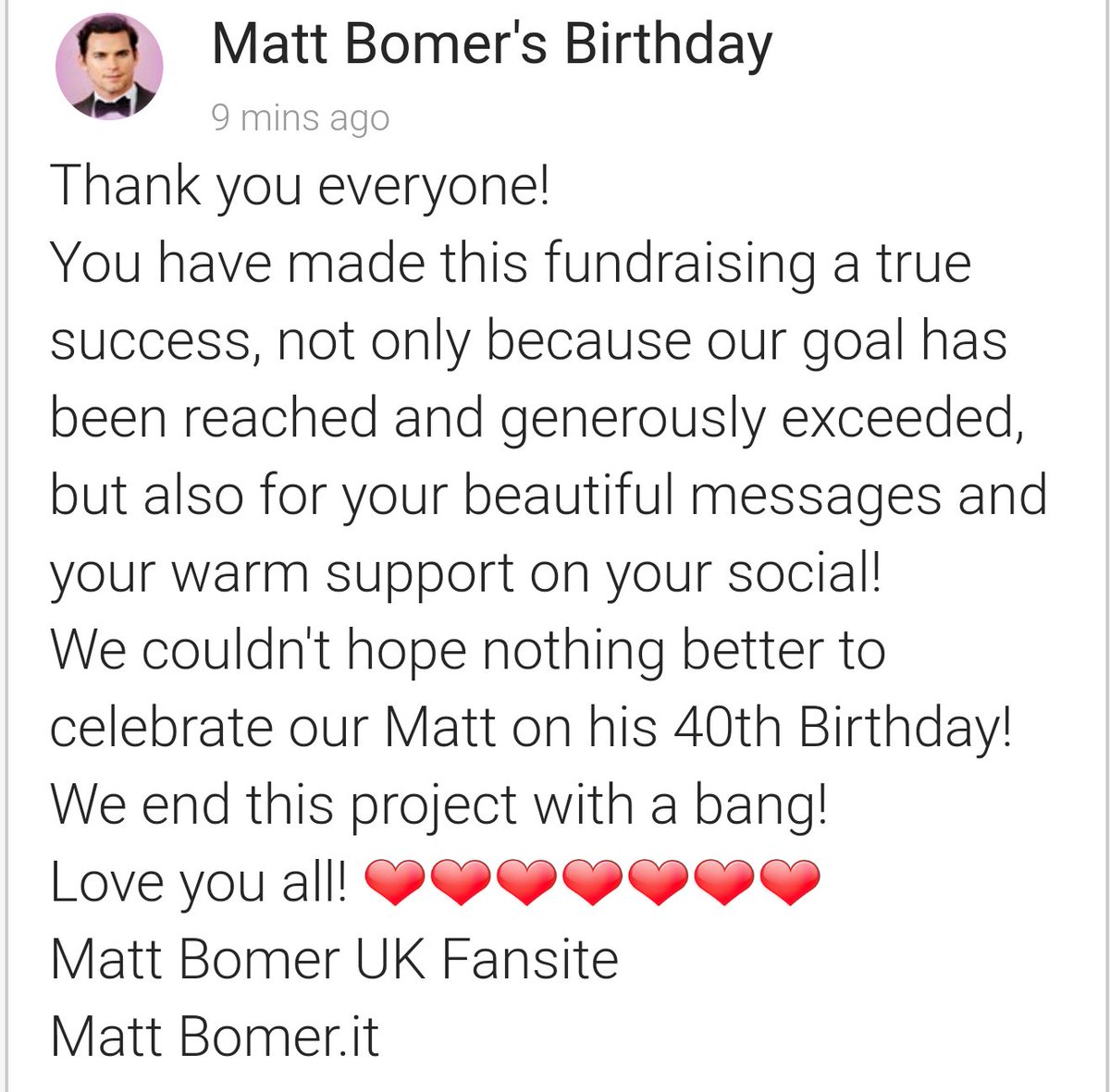 BomerUKFans's tweet photo. Once again we'd like to thank everyone who helped raise $2200 for #GLSEN 👏 The fundraiser has been a great success 😊 https://t.co/3phUFd9BqB https://t.co/x1CfdTROKm