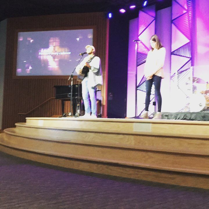 Pastor_Zac's tweet photo. These two! Always faithfully leading us in worship. “Your love never leaves.” @laurenbeckeribach @kelvinelsegundo … https://t.co/qsq1G5e0v6 https://t.co/y5gRTkeXGt