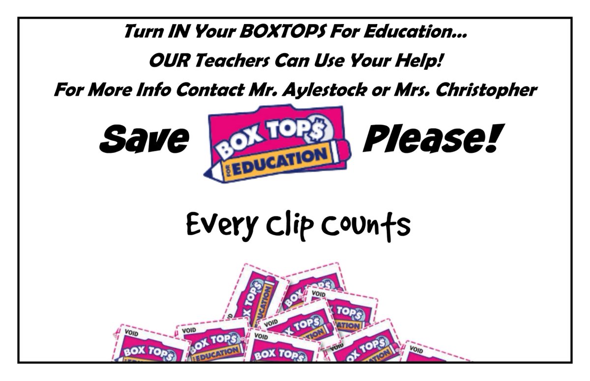 WCCSstuco's tweet photo. Do you collect box tops? https://t.co/VaVJ4s3bfw