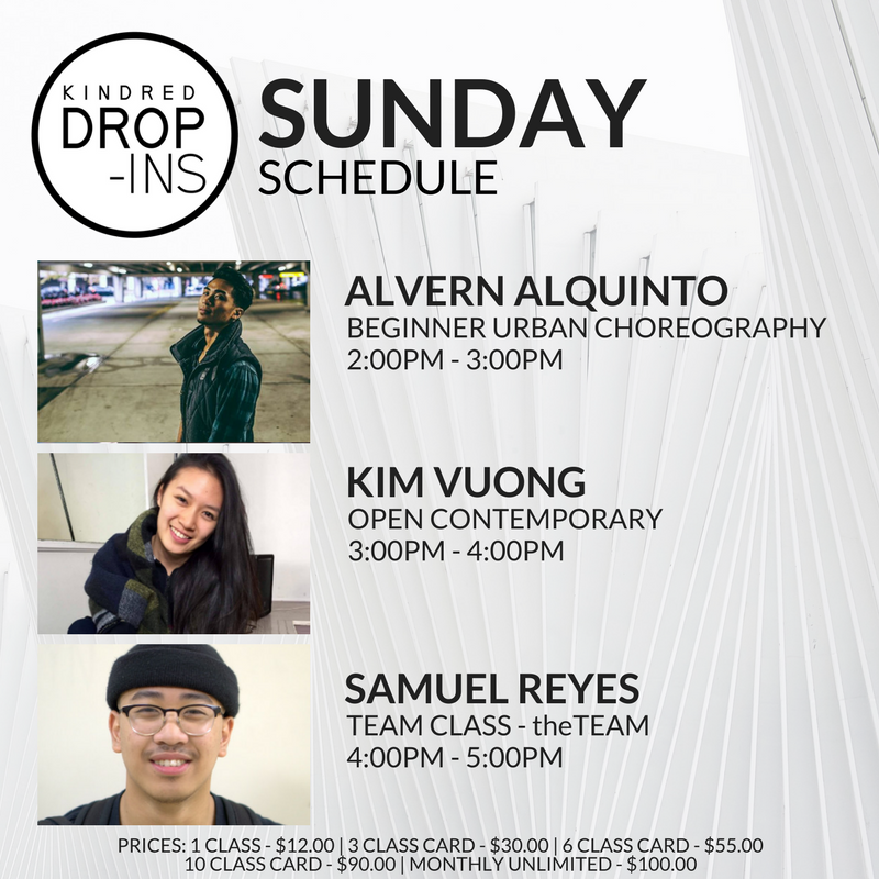 Hope your weekend's going well! End your weekend right with this afternoon's #KCDropins with these individuals 🙌🏽