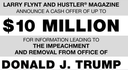 Larry Flynt: "Things are getting interesting" on the hunt for info that will impeach Trump 1
