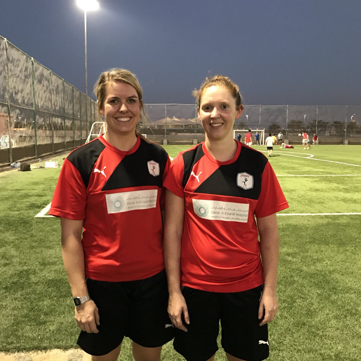 GoalsUAE's tweet photo. Meet 2 amazing @passabudhabi coaches who will be leading supportive football session @RISabudhabi #community #autismacceptance #goalsuae https://t.co/1SwyOECTJY