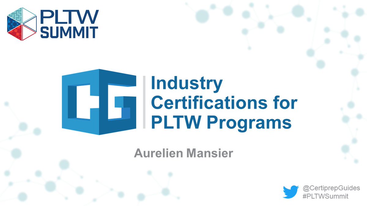 CertiprepGuides's tweet photo. Only one more week till the #PLTWSummit. Excited to be presenting on Industry Certifications for @PLTWorg Programs! #getcertified https://t.co/U7PGiUXNTR