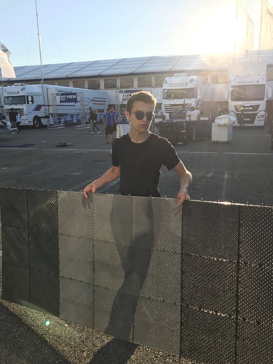 Phil_Broad84's tweet photo. Not many champions stick about to help pack at the end of season! @LandoNorris #lad https://t.co/lV4WcO6ekS
