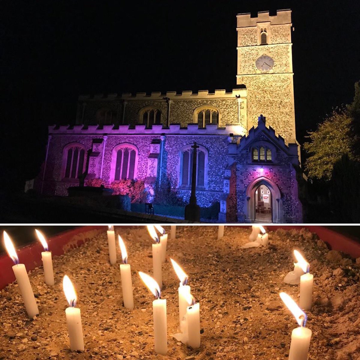 Petalscharity's tweet photo. A lovely, quiet gathering in Waterbeach this evening #WaveOfLight #babyloss #babylossawarenessweek https://t.co/3YCMlY82iQ