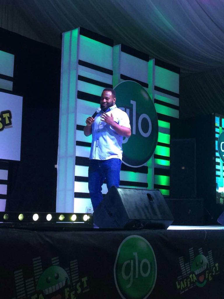 MhizRetweet's tweet photo. iamsjbmediapr: #Glolafftafest2017 #GloLafftaFestAjah   Dan d Humorous is on rib duties tonight 😂😂 https://t.co/xnqZEoI1BV