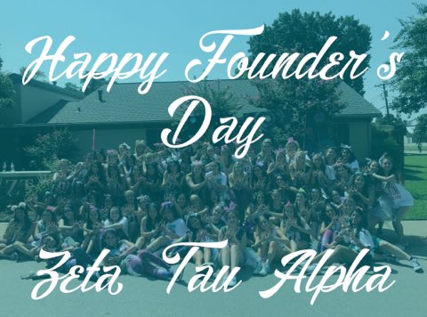 Happy 119th Founder's Day to the beautiful ladies of <a href="/UTAZetaTauAlpha/">UTA Zeta Tau Alpha</a>! We hope your day is as amazing as you all are! 💙
