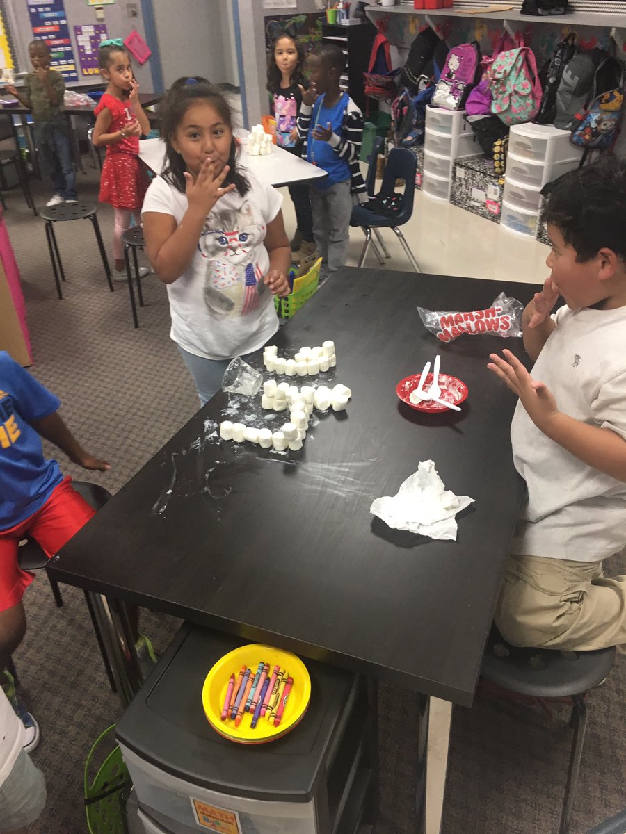 sweetn1st's tweet photo. STEMChallenge Friday! Making a plan to build an igloo out of marshmallows! #gentryproud https://t.co/gtCvRiXohx