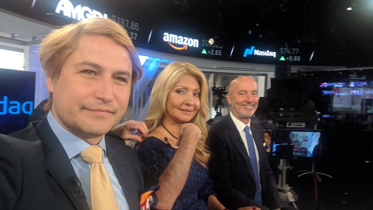 TSLCCEvents's tweet photo. #DavidDrake chats about #ICOs on #Nasdaq w/ #AndreeaPorcelli-MonacoGrowthForums &amp; #JosephKonowiecki-ApolloEnterpriseSolutions. 
Airing soon! https://t.co/e7UJcRIJRH