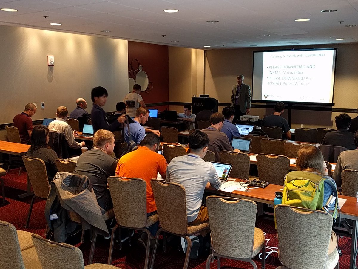 OpenPiton's tweet photo. Just getting our tutorial started at #micro2017 https://t.co/QHrfbAgowN