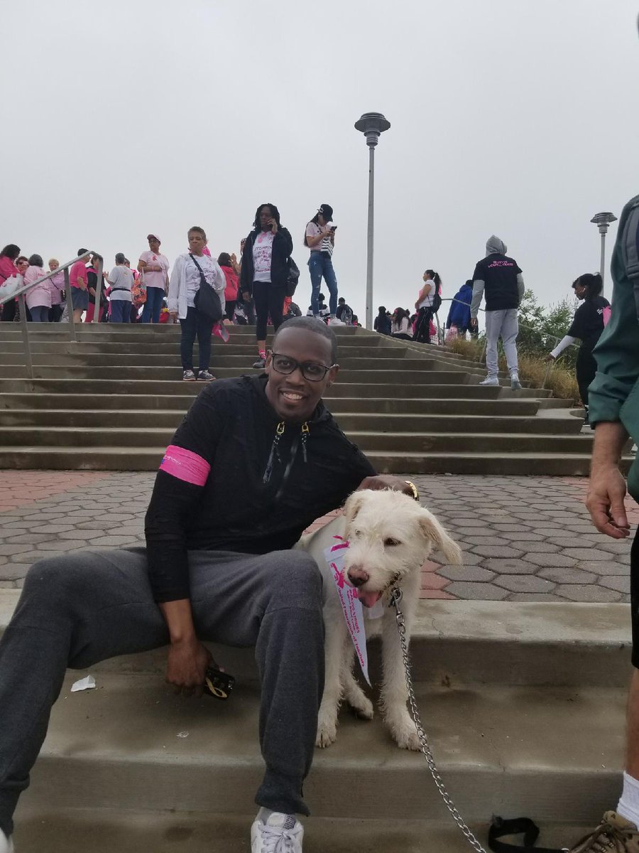 PS90JED's tweet photo. Had a blast at the breast cancer walk today. Made many new friends. #comfortdogdaynyc #nycschools #stridesuft #uftgopink #ps90stem https://t.co/mnmvsaXsPv