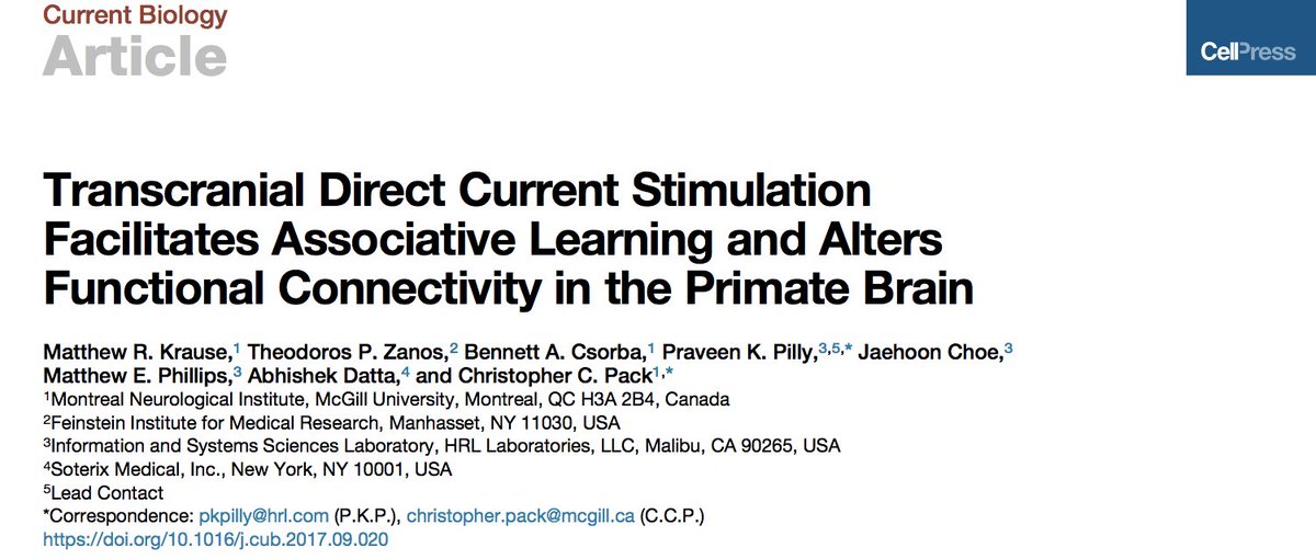 KamranNazim01's tweet photo. tDCS mechanism breakthrough @DARPA Restoring Active Memory (RAM) program @mcgillu @HRLLaboratories + @SoterixMedical https://t.co/5NC2AjCQ1k https://t.co/e1ZZ7pAbar