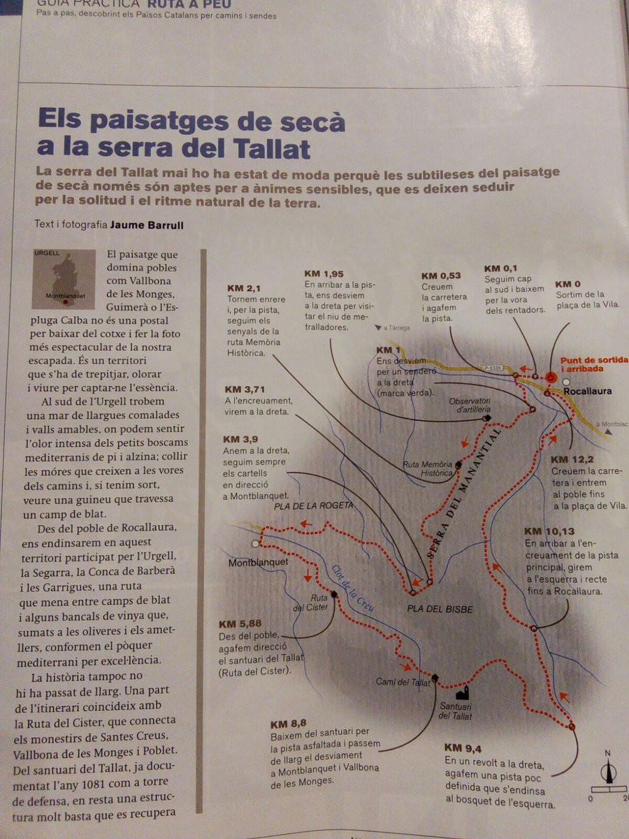minervaselles's tweet photo. Aquest mes al @descobrircat la descoberta de la Serra del Tallat. Gràcies per fer-nos visibles en una zona tant inhòspita. @ViuVallbona https://t.co/2GiKNZWh2K