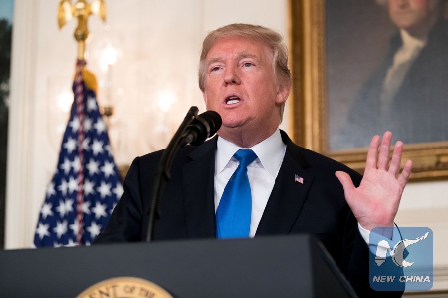 XHNews's tweet photo. Trump "is not seeking to go to war" regarding #KoreanPeninsula nuclear issue, U.S. top diplomat Tillerson says #DPRK https://t.co/ppoBXvFGOg https://t.co/uCc3z0nDkJ
