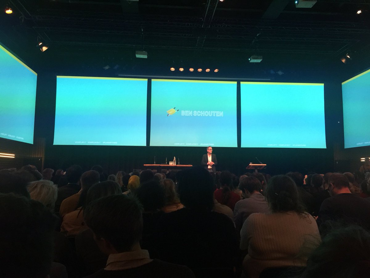 acagamic's tweet photo. Ben Schouten kicking off the #chiplay17 in front of giant massive display wall. #playanything https://t.co/L4cLfrXhu5