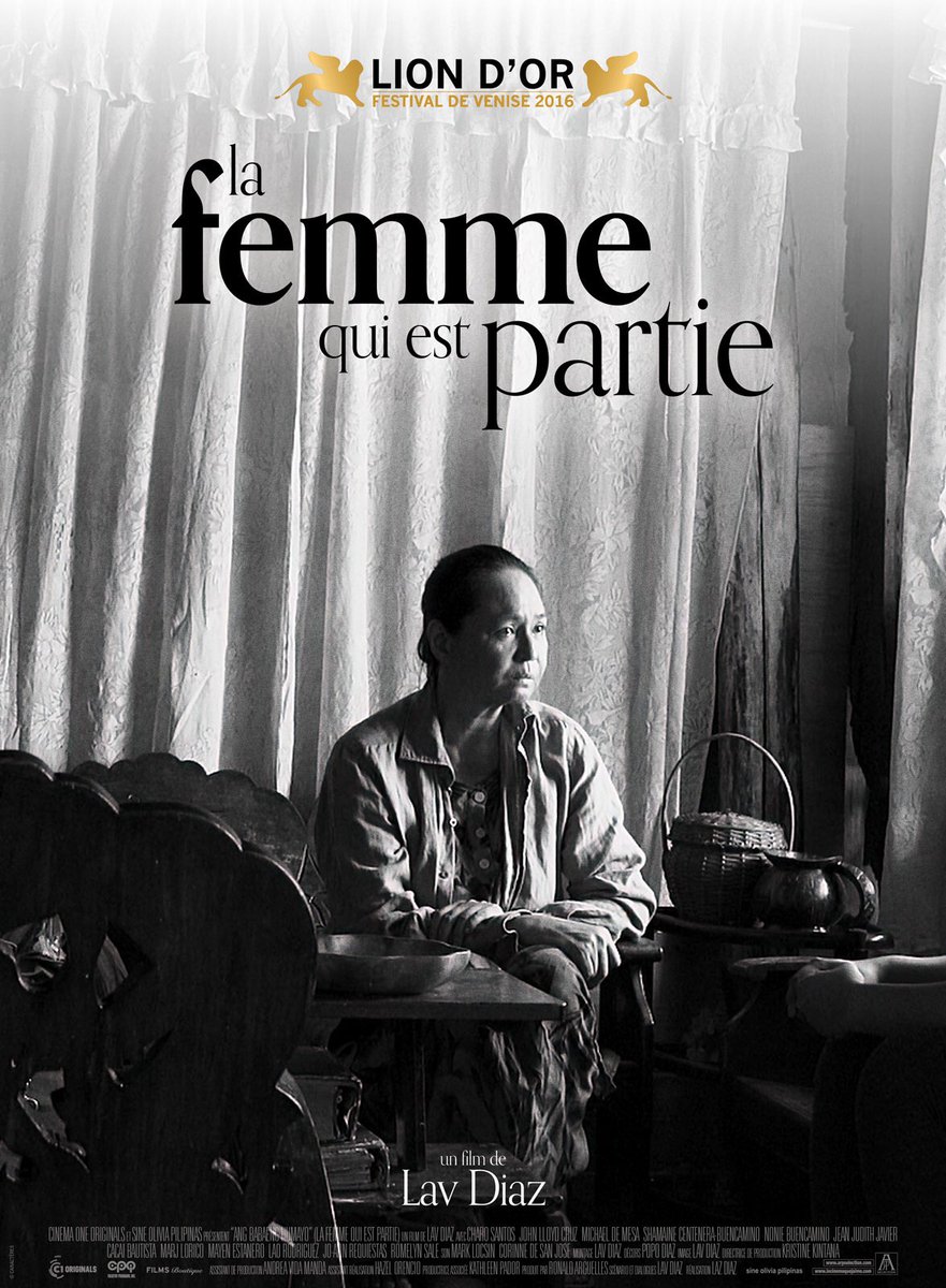 洋画を原題とポスターで予習する Auf Twitter 立ち去った女 Ang Babaeng Humayo The Woman Who Left 上映時間228分 ベネチア国際映画祭で金熊賞を取ったフィリピンの映画 洋画を原題とポスターで予習する Auf Twitter 立ち去った女 Ang Babaeng Humayo The Woman Who Left 上映時間228分 ベネチア国際映画祭で金熊賞を取ったフィリピンの映画