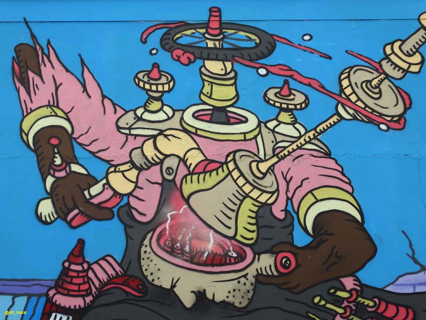 Art_mural's tweet image. #CergyPontoise #ValdOise Festival #CapsAttack peinture récente de #DeliciousBrains + ici : goo.gl/QXtH7J