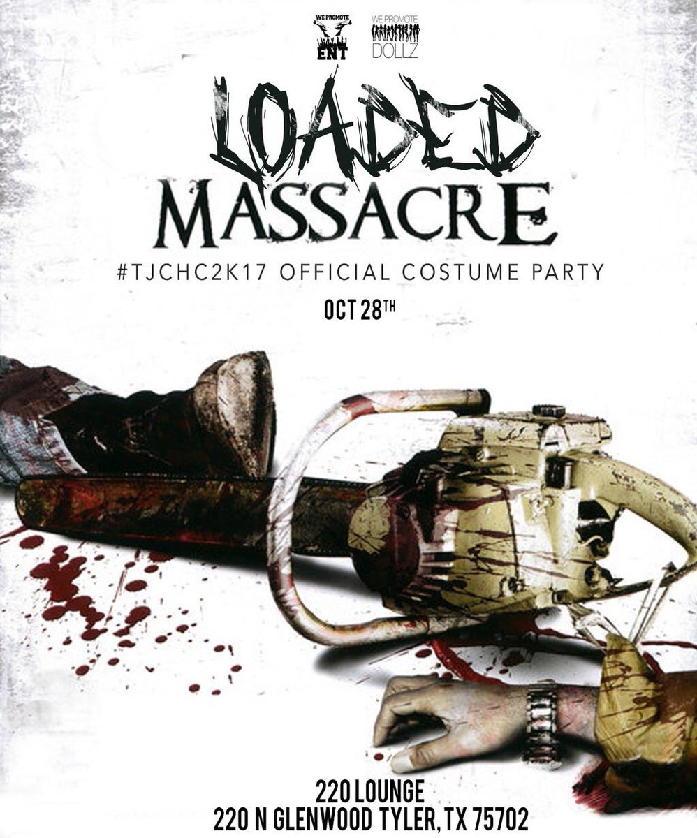 BigTevCEO's tweet photo. #Tjc19 #Tjc18 #Tjc17 #Tjc16 #TjcAlumni #Tjc
Official HC Event
Saturday - Oct. 28th
#LoadedMassacre π‘
Kilgore vs Tjc After Party π
πππ https://t.co/tuJxn96b1m