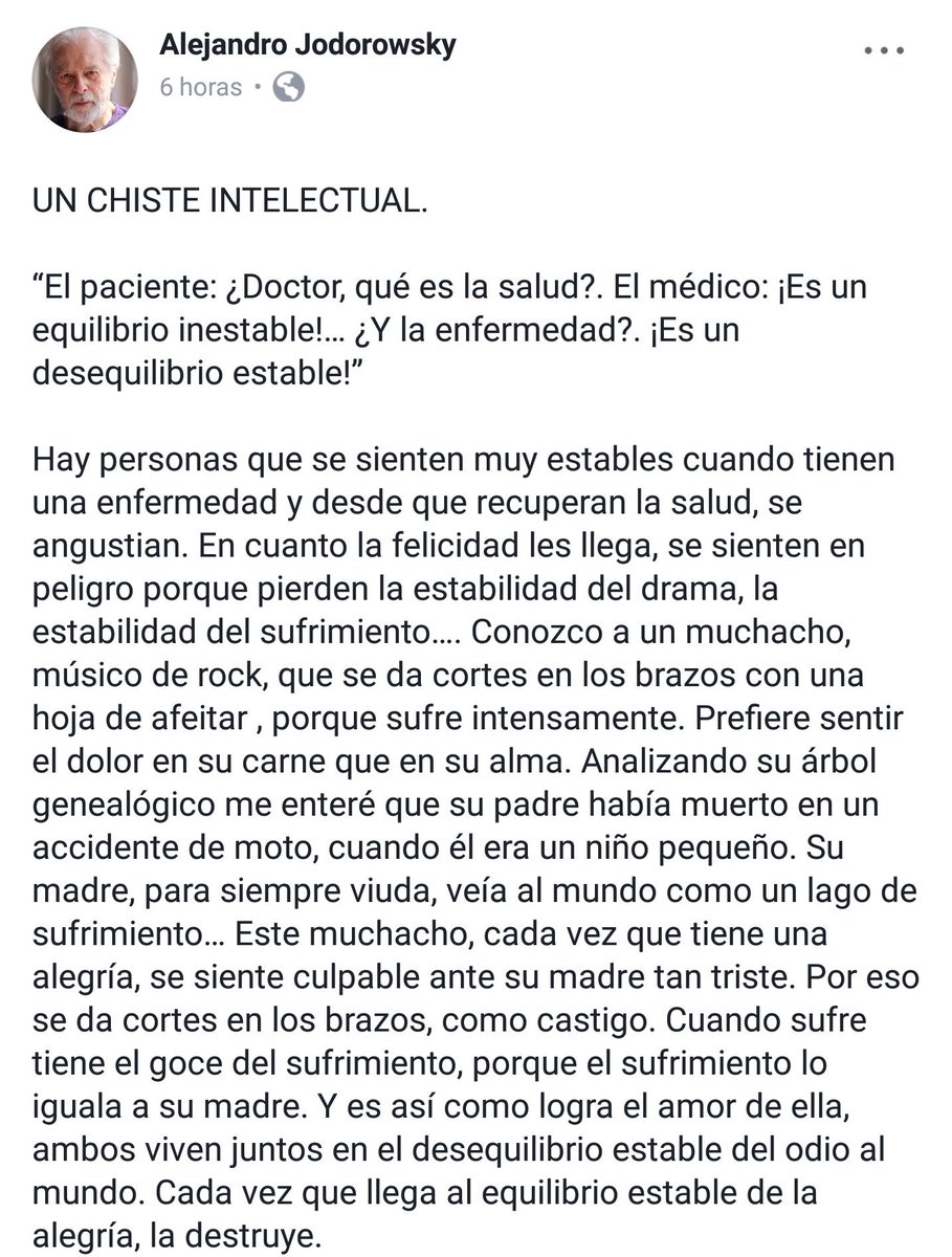ankorinclan's tweet photo. Un chiste intelectual.
Por @alejodorowsky https://t.co/sHyLATuf1g
