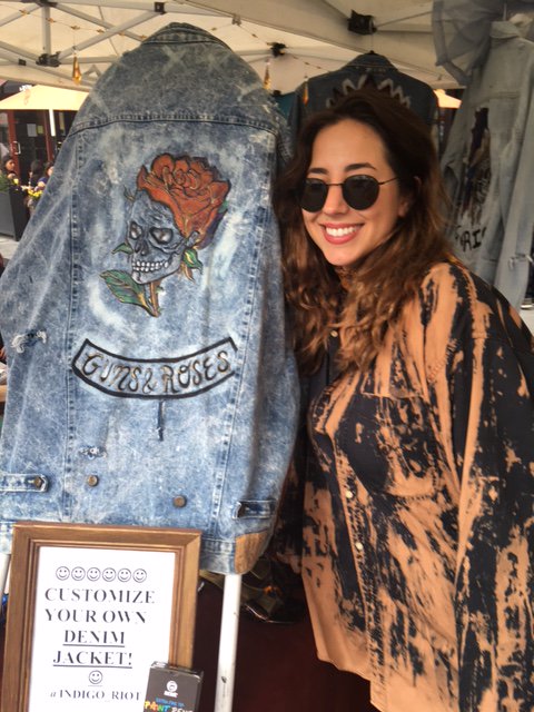 NJBarico's tweet photo. Camilla Ferox displays a custom-designed denim jacket
at the Jersey City Art & Studio Tour.
#design #JCAST2017
Indigo Riot brand https://t.co/6A6X7Fpoer