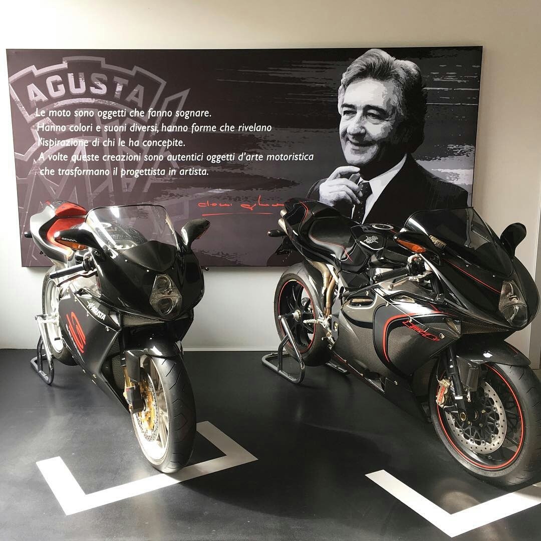 mvagustistagram's tweet photo. Legendary motorcycles and words of wisdom. #MVAgusta #F4Senna #F4CC #F420th #MotorcycleArt https://t.co/WDMpw2Lwr3 https://t.co/EEQS4fcHZz