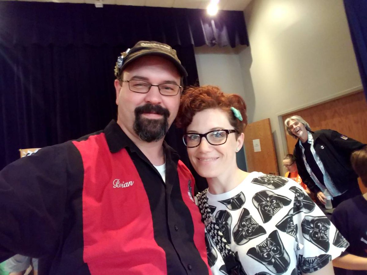 TWIGradio's tweet photo. From #GCFF with Emily, one of the actors from #Hopeless. #JasonCarter from #B5 photobombs. #LCBH https://t.co/l3EJMaXYZR
