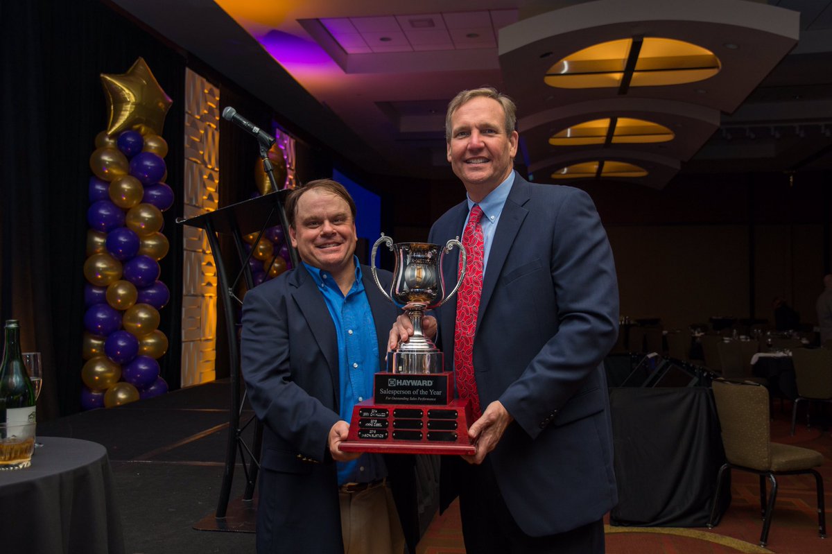 Congratulations to Doug Bragg from the  Midwest Region for winning the 2017 #Hayward Salesperson of the Year award <a href="/HaywardPool/">Hayward Pool</a> #haywardpool