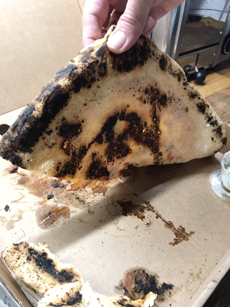 martinotoole's tweet photo. @CrustBros You lot should consider rebranding as #BurntCrustBros. Sub-standard and shocking #takeaway #pizza #crustbros #camberwell https://t.co/q6zlGeEe7H