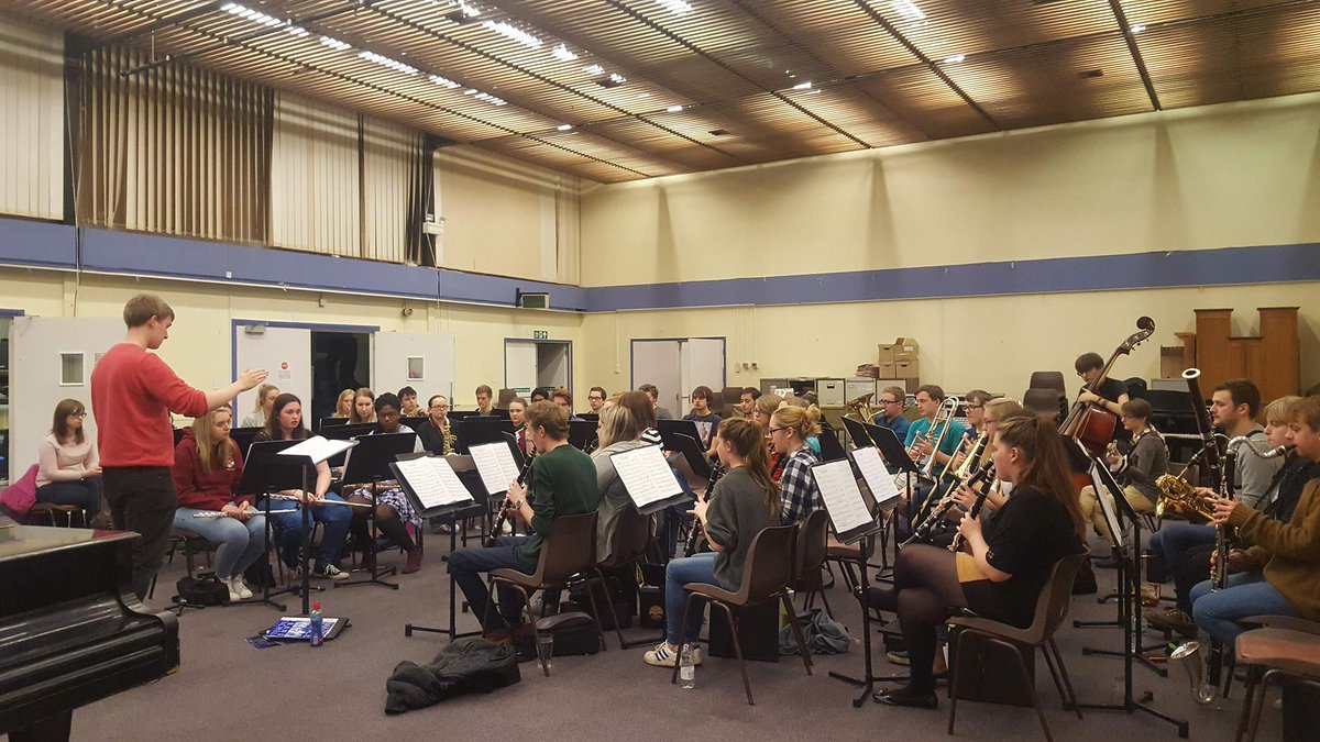 KeeleConcertBnd's tweet photo. Practising new music for the remembrance concert, 11th November 7pm Keele Chapel. https://t.co/gqfvxFNF6X