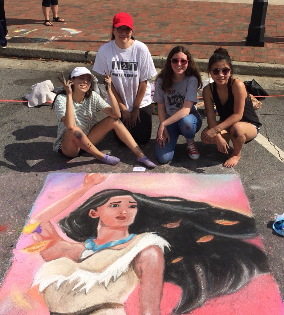 KellyKarr2's tweet photo. Wheeler NAHS rocks Chalktoberfest. So proud of them! #cobbARTrocks https://t.co/EmD5avy1uK