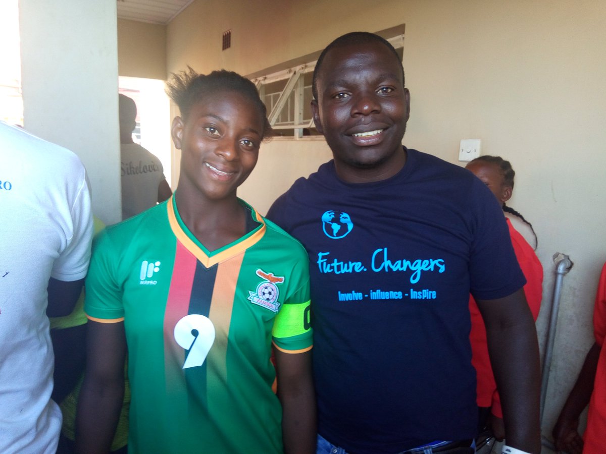Our girl Lydia Mubanga captain the U17 National team in todays' women world cup qualifier. Zambia 5-2 Botswana. 7 Busa players in the team!
