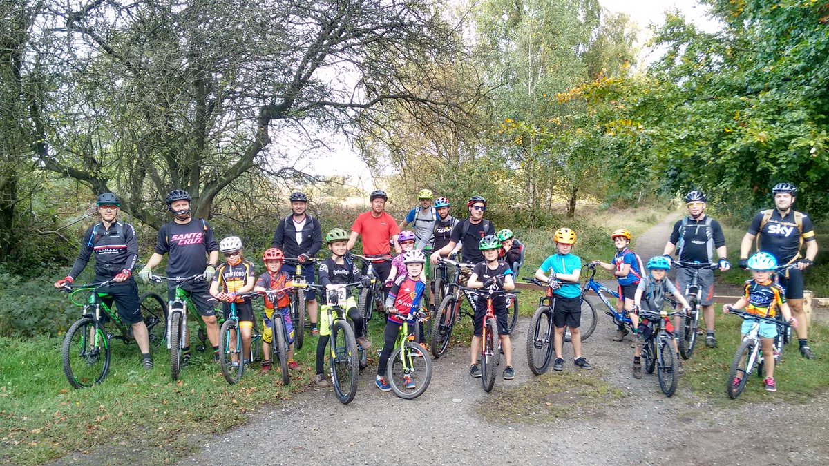SRCGoRide's tweet photo. Great lead ride yesterday through Cannock chase.  Some very happy but muddy riders at the end. @BCcoaches @stafford_rc https://t.co/8GOPAOyNSZ