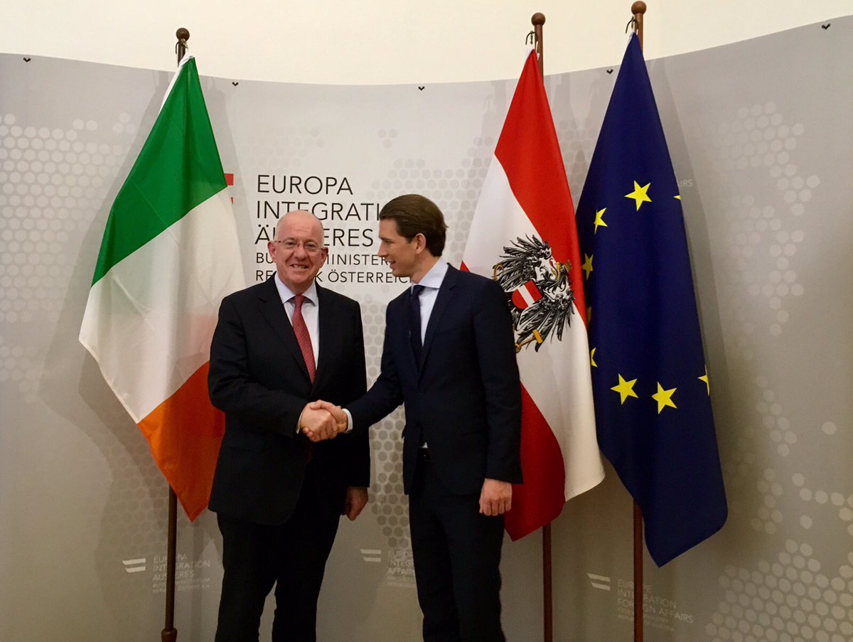 CharlieFlanagan's tweet photo. Congratulations @sebastiankurz on Austrian election victory. Wishing the incoming Government success in its challenge ahead. https://t.co/jm7HGBLLSL