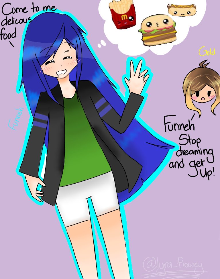 lyra_flowey's tweet photo. (Can't draw animu°^°) @ItsFunneh @GoldenGlare_ hope u like it! This took super long..@_@ so I didn't draw the food XD https://t.co/EW56P30uGs