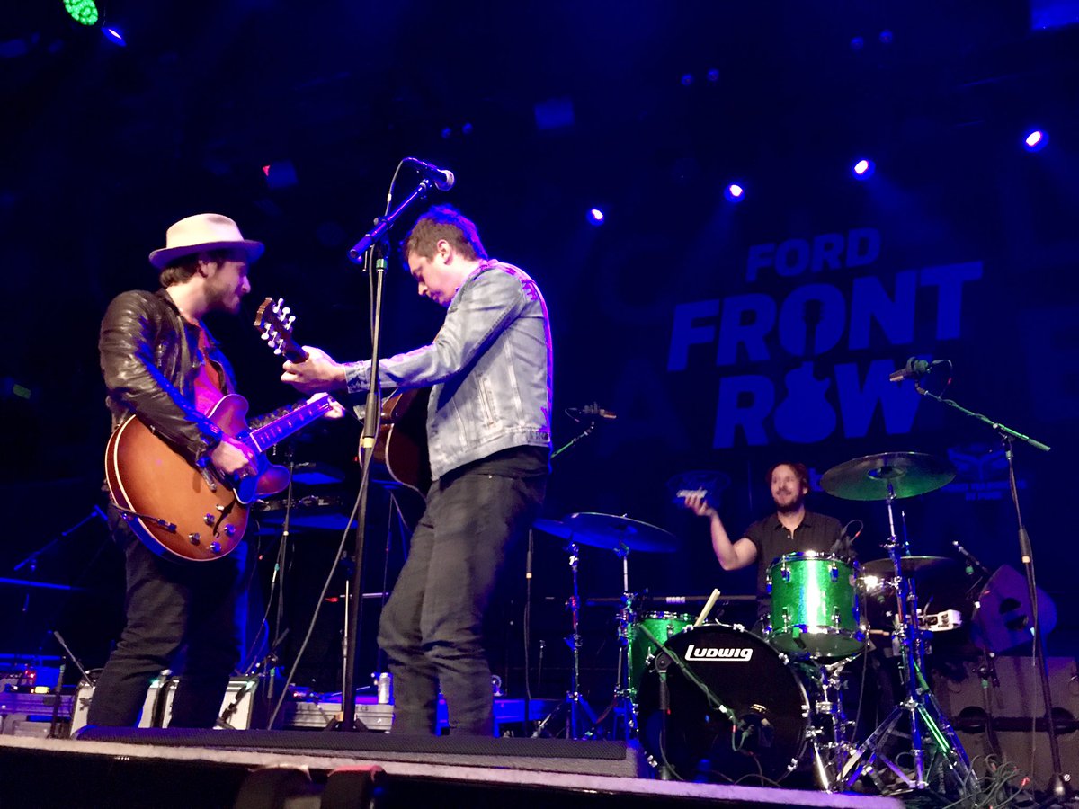 billboard's tweet photo. #Ad @TheWildFeathers performing at #FordFrontRow right now 🔥 https://t.co/lpNrn4yL3Q